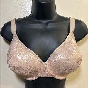 Wacoal 853244 Clear ad classic contour Underwire Bra 32G Beige